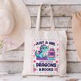 Just A Girl Who Loves Dragons And Books Lover Reading Book Canvas Tote Bag Just A Girl Who Loves Dragons And Books Lover Reading Book Canvas Tote Bag