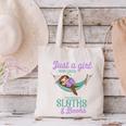 Just a Girl Who Loves Sloths And Books Canvas Tote Bag