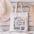 Just One More Chapter Book Lover Reading Quote Canvas Tote Bag