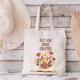 Just One More Chapter Book Lovers Floral Canvas Tote Bag