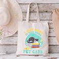 I Just Want To Read Books And Pet Cats Cat Book Lovers Canvas Tote Bag