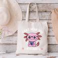 Kawaii Axolotl Can't Hear You I'm Reading Book Lover Canvas Tote Bag Kawaii Axolotl Can't Hear You I'm Reading Book Lover Canvas Tote Bag