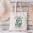 Kids I Read Past My Bedtime Cute Book Dragon Pajama Canvas Tote Bag