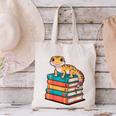 Leopard Gecko Book Lover Reading Canvas Tote Bag