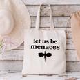 Let Us Be Menaces Dragon Book Lover Canvas Tote Bag
