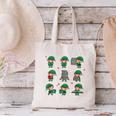 Librarian Book Lover Christmas Elf Reading Joy Canvas Tote Bag