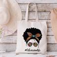 Librarian Teacher Messy Bun Life Book Library Back To School Canvas Tote Bag