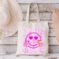 Library Book Fair Queen Vibe Groovy Tie Dye School Reading Canvas Tote Bag
