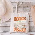 Library Halloween Book Lover Ghost With Books Canvas Tote Bag