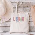 Library Squad Librarian Book Lover Bookworm Canvas Tote Bag