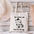 Life Is Better With Books Cats And Coffee Shirt Canvas Tote Bag Life Is Better With Books Cats And Coffee Shirt Canvas Tote Bag