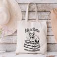 Life Is Better With Cats & Books Sphynx Cat Mom Women Canvas Tote Bag