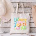 Literacy And Justice For All Protect Banned Books Library Canvas Tote Bag
