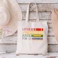Literacy And Justice For All Reading Book Club Librarian Canvas Tote Bag