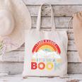 Take A Look It's In A Book Reading Book Vintage Rainbow Canvas Tote Bag