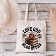 Love God Drink Coffee Read Books – Vintage Spiritual Reading Canvas Tote Bag