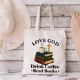Love God Drink Coffee Read Books Lovers Jesus And Coffee Canvas Tote Bag