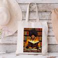 Man Reading Book Black History Month Book Lover Afro Canvas Tote Bag Man Reading Book Black History Month Book Lover Afro Canvas Tote Bag
