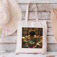 Melanin Afro Women Educated Reading Book History Girls Canvas Tote Bag