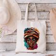 Melanin Girl Afro Book Lover Librarian Teacher Student Canvas Tote Bag
