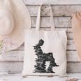 Men Pixel Art Geometric Book Human Drawing Graphic Men Canvas Tote Bag