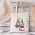 Merry Bookmas Book Christmas Tree Lights Xmas Men Women Kids Canvas Tote Bag
