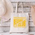 Midnight Reading Club Night Owl Book Readers Canvas Tote Bag