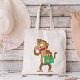 Monkey With a Book Canvas Tote Bag