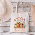 A New Chapter Begins Retired 2025 Books Flowers Canvas Tote Bag A New Chapter Begins Retired 2025 Books Flowers Canvas Tote Bag