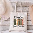 I Have No Shelf Control Flower Book Bookish Canvas Tote Bag