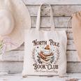 North Pole Book Club Hot Cocoa Served Daily Librarian Xmas Canvas Tote Bag North Pole Book Club Hot Cocoa Served Daily Librarian Xmas Canvas Tote Bag