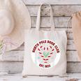 North Pole Book Club Shirt Candy Cane Christmas Canvas Tote Bag
