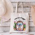 I Am Not a Hugger Introvert Hedgehog With Cactus Canvas Tote Bag