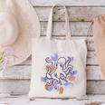 Octopus Book Reader Canvas Tote Bag