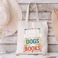 Pet Lover Joke Easily Distracted By Dogs And Books Men Canvas Tote Bag Pet Lover Joke Easily Distracted By Dogs And Books Men Canvas Tote Bag
