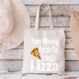 Pizza Lover Saying Introvert Anti Social Humor Foodie Canvas Tote Bag