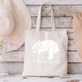 Polar Bear Reading Book Pajama Sleep Canvas Tote Bag