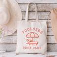 Poolside Book Club Summer Reading Book Lover Swimming Shirt Men Women Canvas Tote Bag