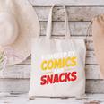 Powered By Comics And Snacks Comic Book Lover Canvas Tote Bag
