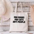 PRO Books PRO Cats Anti People Canvas Tote Bag
