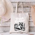 Raccoon Reading A Book Vintage Trash Reader Canvas Tote Bag