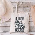Racoon Reading Spicy Smutty Book Booktok I Read Trashy Books Canvas Tote Bag