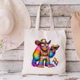 Rainbow Pride Bigfoot Reading Book With Heart Glasses Canvas Tote Bag Rainbow Pride Bigfoot Reading Book With Heart Glasses Canvas Tote Bag