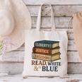 Read Blue Liberty Books July 4th Independence Canvas Tote Bag