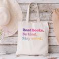 Read Books Be Kind Stay Weird Book Lover Premium Tri-Blend Canvas Tote Bag