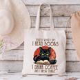 i Read Books And i Know Things Cat Reading Coffee Canvas Tote Bag i Read Books And i Know Things Cat Reading Coffee Canvas Tote Bag