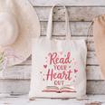 Read Your Heart Out Book Escape Into Stories Canvas Tote Bag