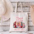 Read Your Heart Out Book Lover Reading Enthusiasts Floral Canvas Tote Bag