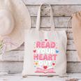 Read Your Heart Out Valentine Reading Book For Kid Teacher Canvas Tote Bag Read Your Heart Out Valentine Reading Book For Kid Teacher Canvas Tote Bag