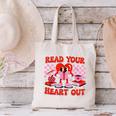 Read Your Heart Out Valentine Reading Book Kid Teacher Canvas Tote Bag
